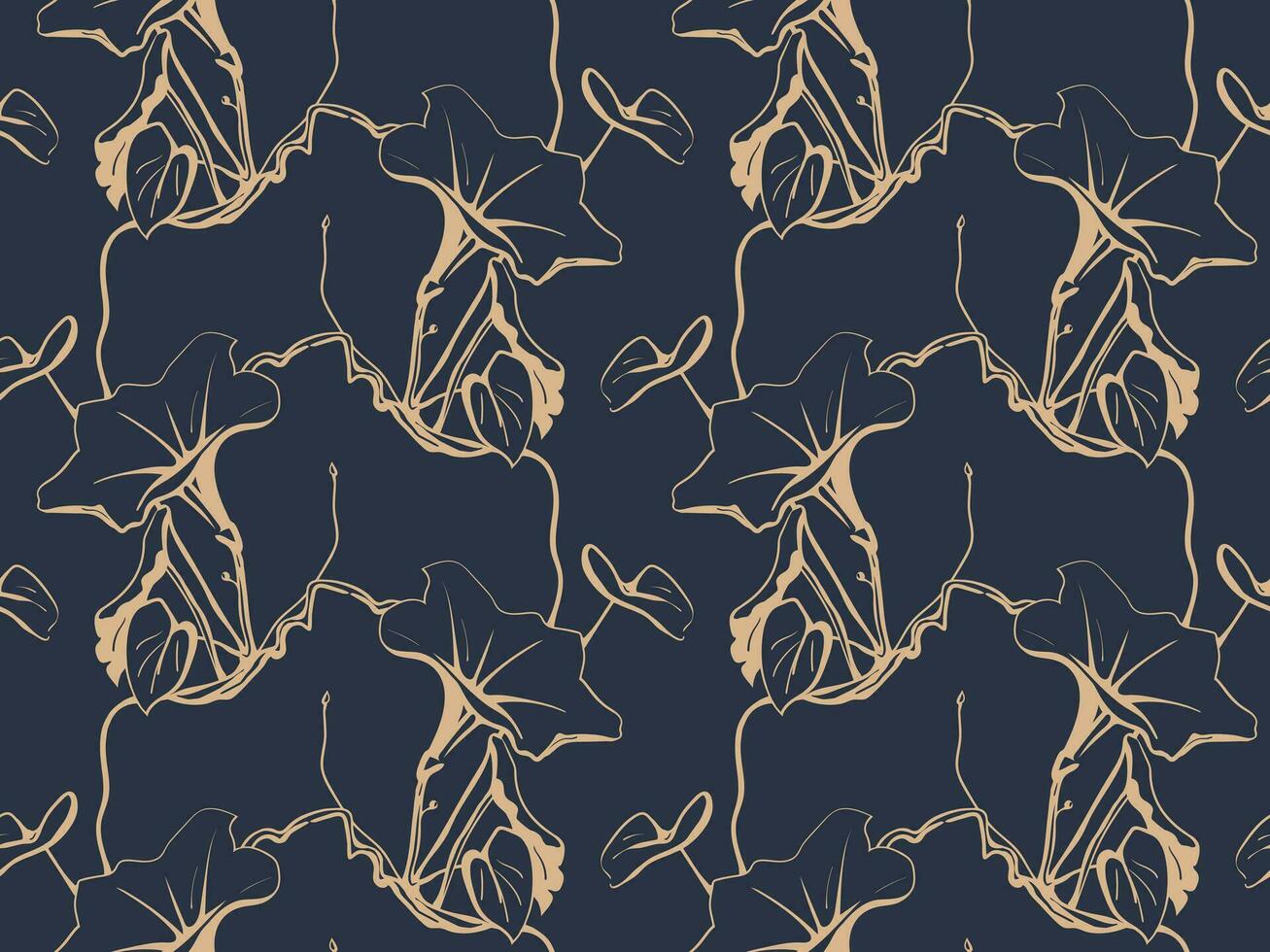 fondo de vector transparente de patrón floral. diseño de papel tapiz de follaje y flores de la naturaleza.