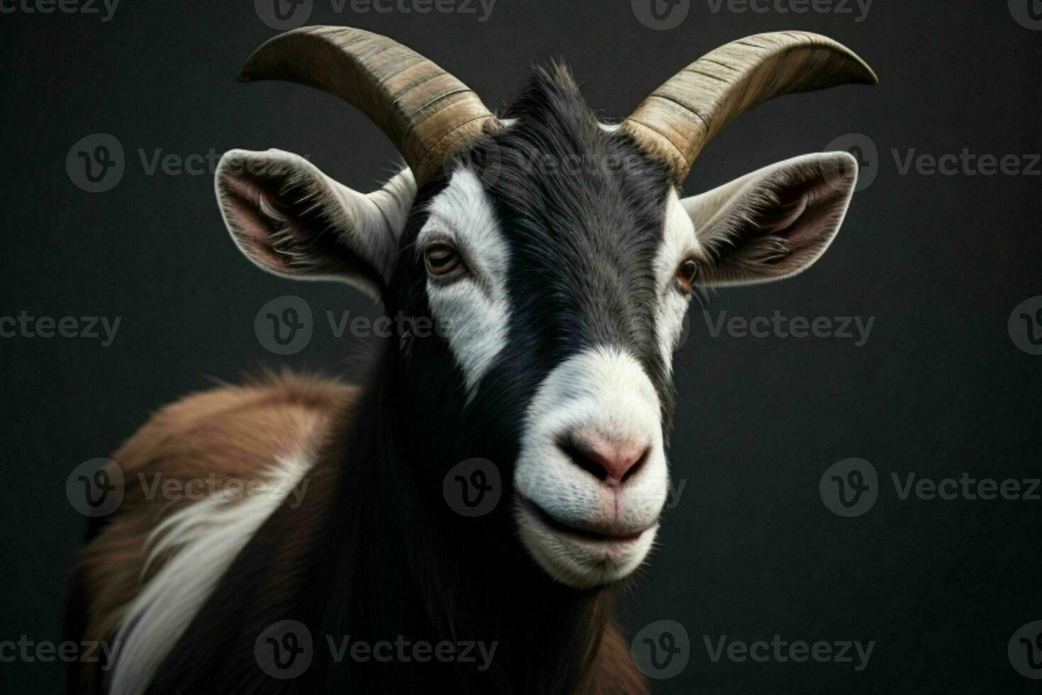 Goat. background. AI Generative Pro Photo