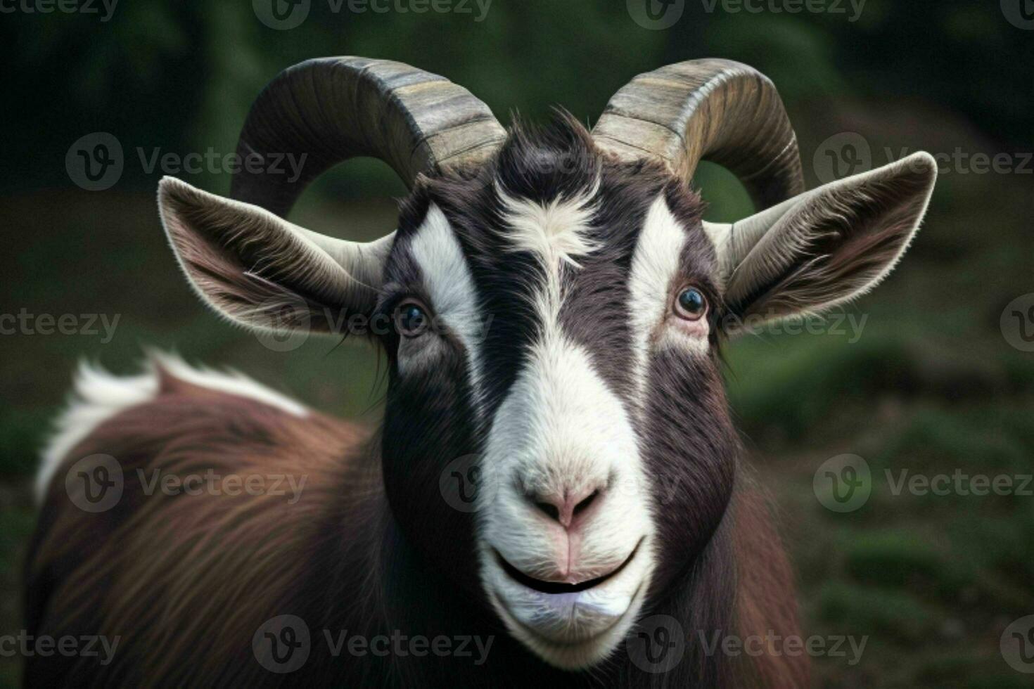 Goat. background. AI Generative Pro Photo