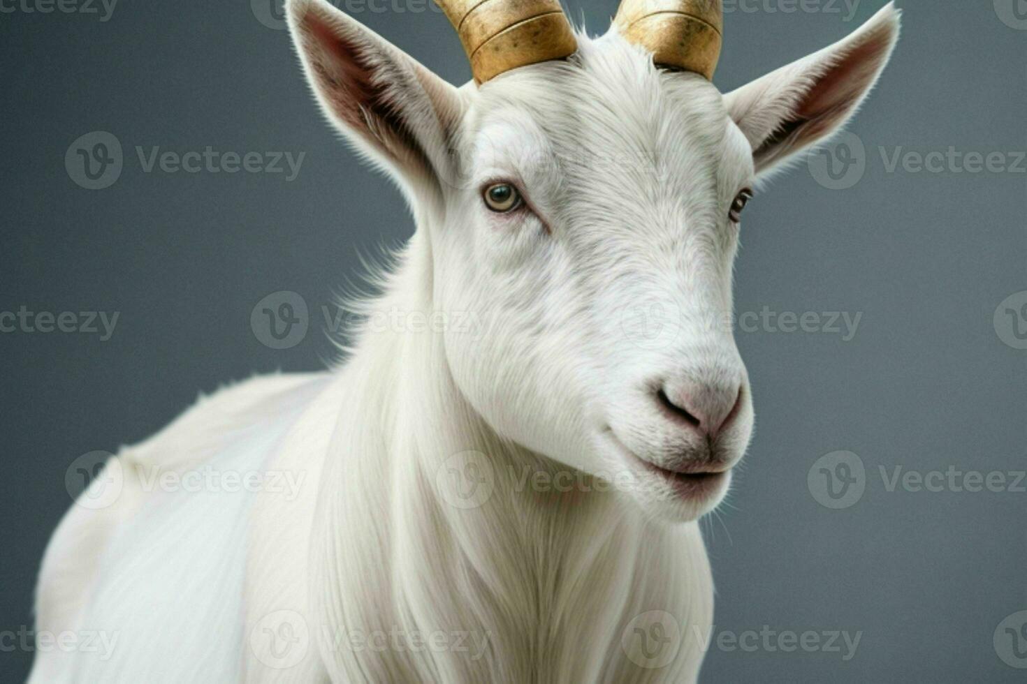 Goat. background. AI Generative Pro Photo