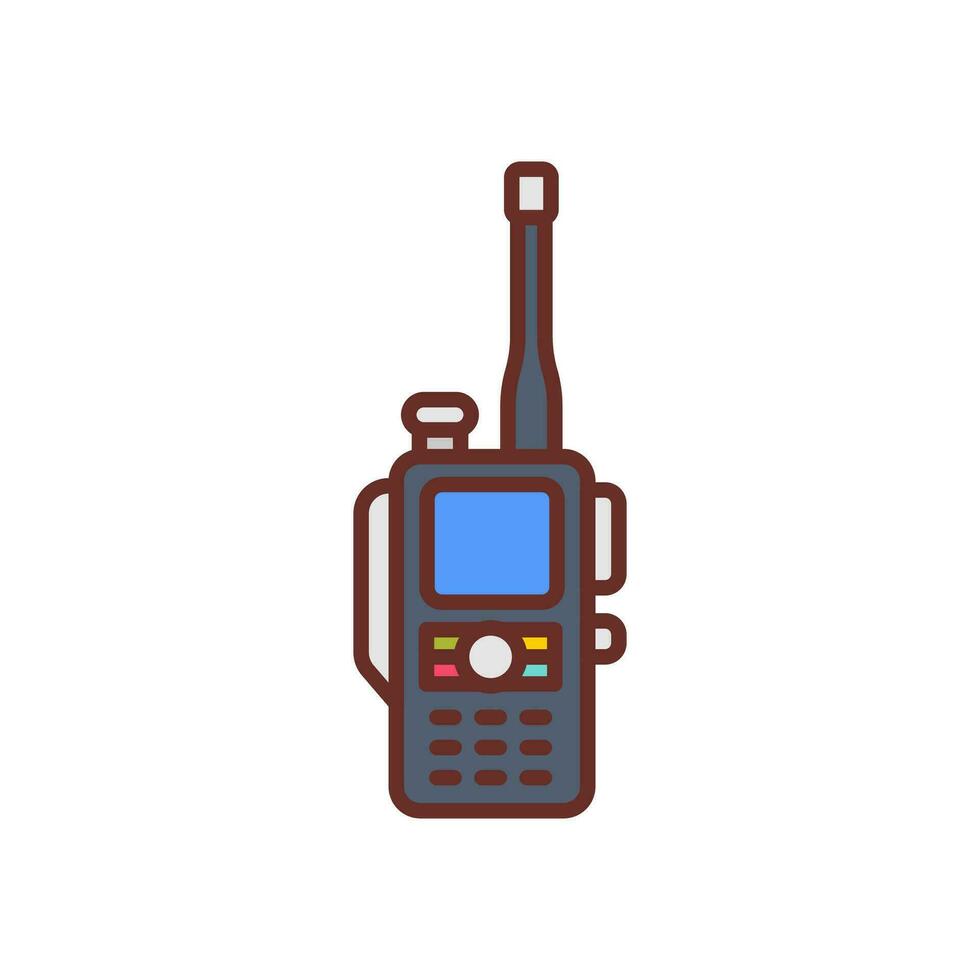 walkie película sonora icono en vector. ilustración vector