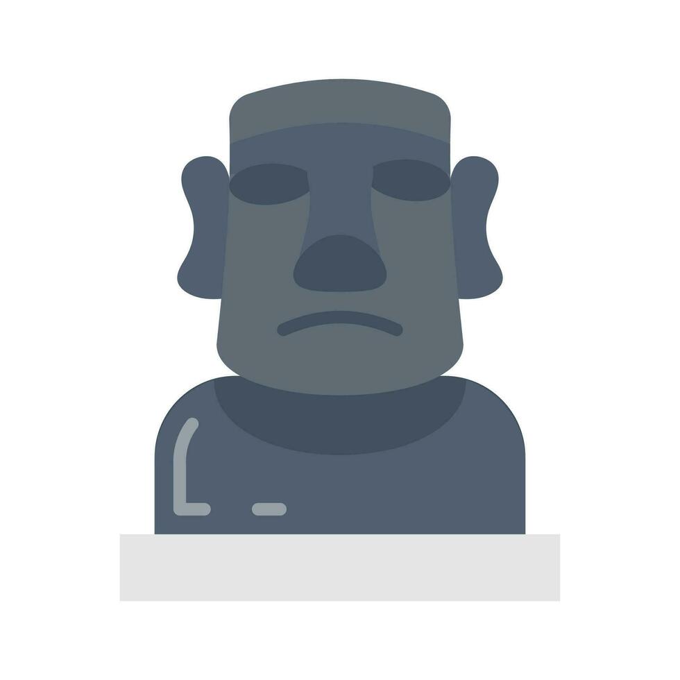 Moai icon in vector. Illustration vector