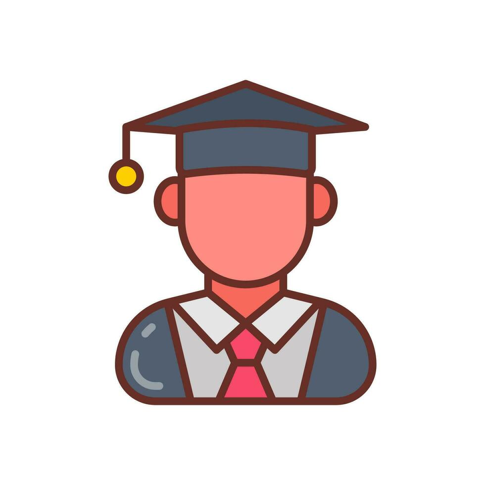 Student icon in vector. Illustration vector