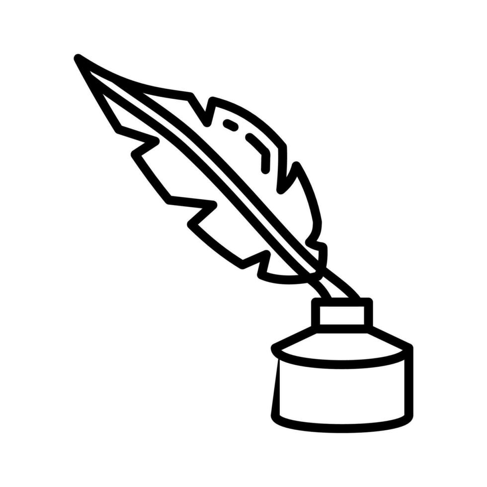 Quill Pen icon in vector. Illustration vector