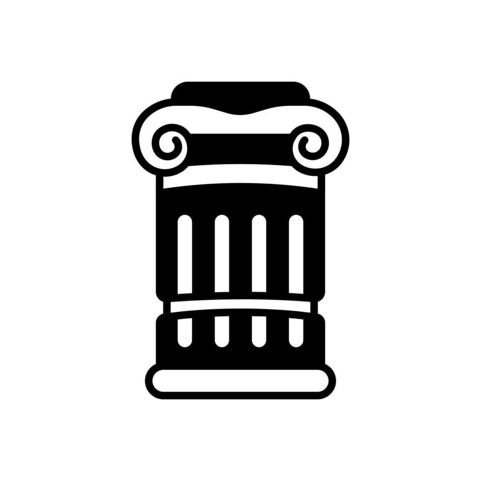 Museum Column icon in vector. Illustration vector