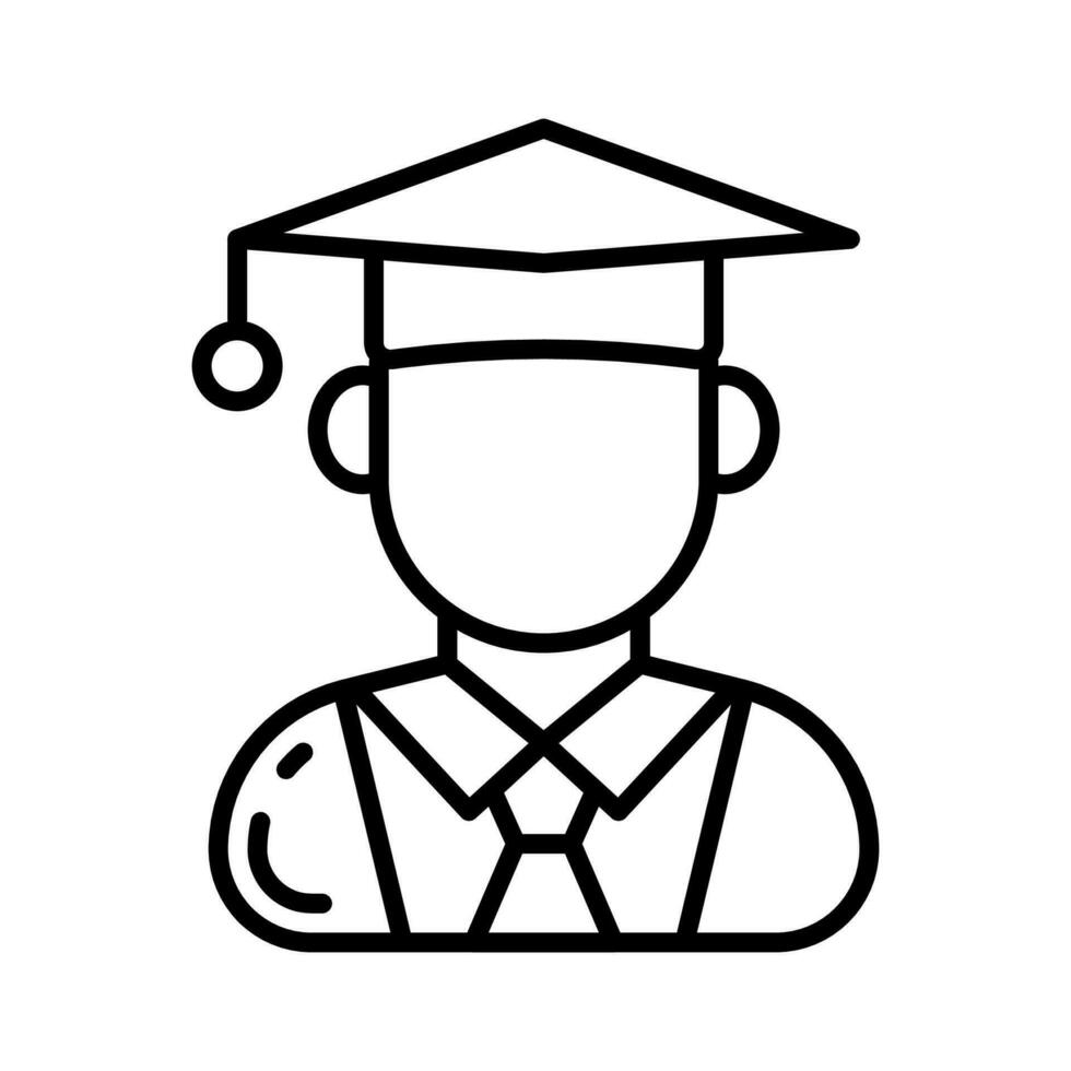 Student icon in vector. Illustration vector
