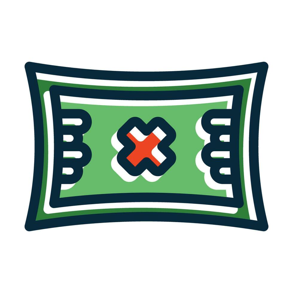 Bandage Vector Thick Line Filled Dark Colors