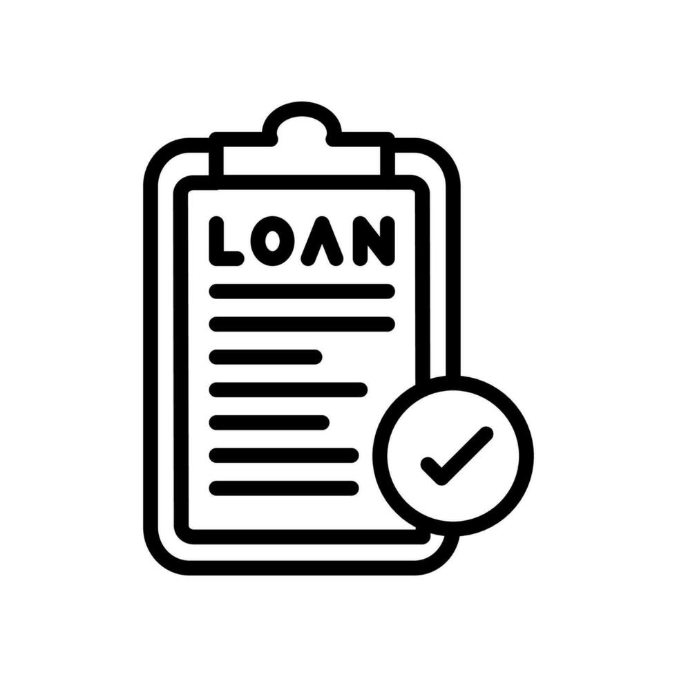 Loan Application icon in vector. Illustration vector