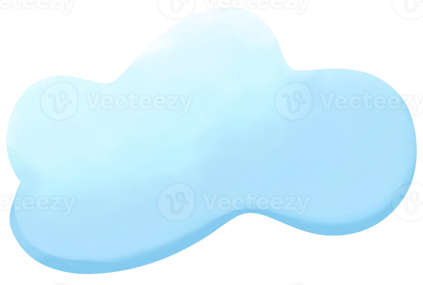 Blue cloud, illustration. AI Generative. png