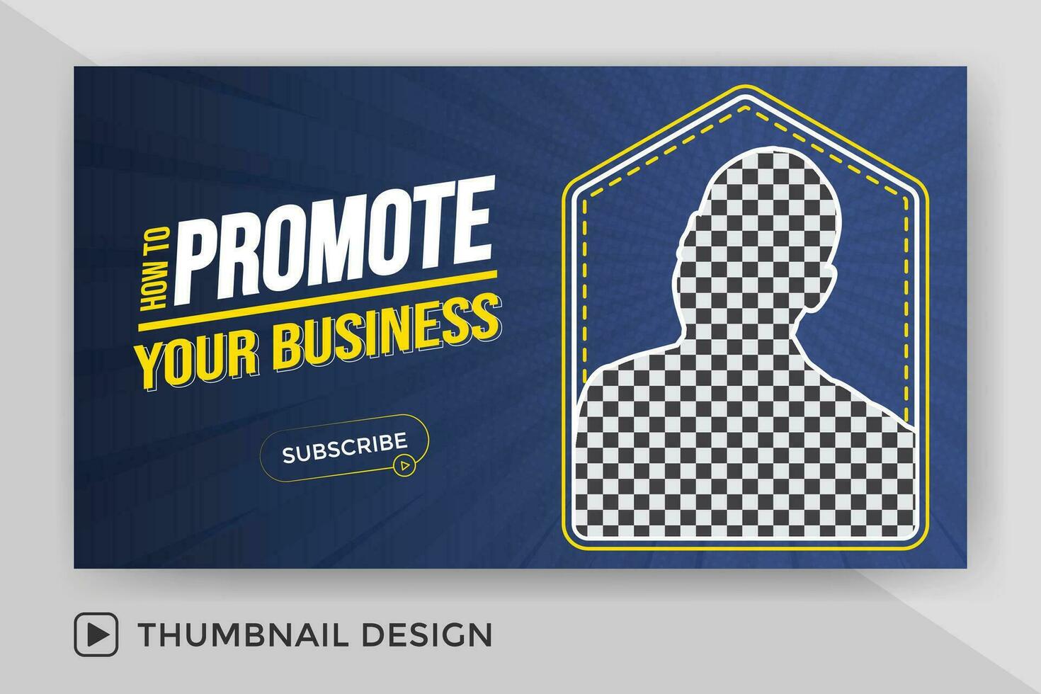 Attractive live stream and video thumbnail template design for business agency vector