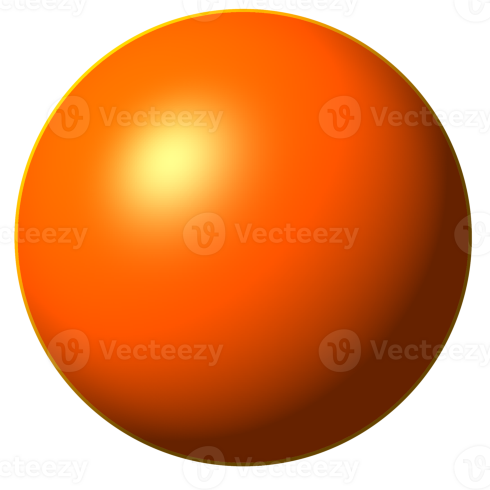 Illustration of orange ball png