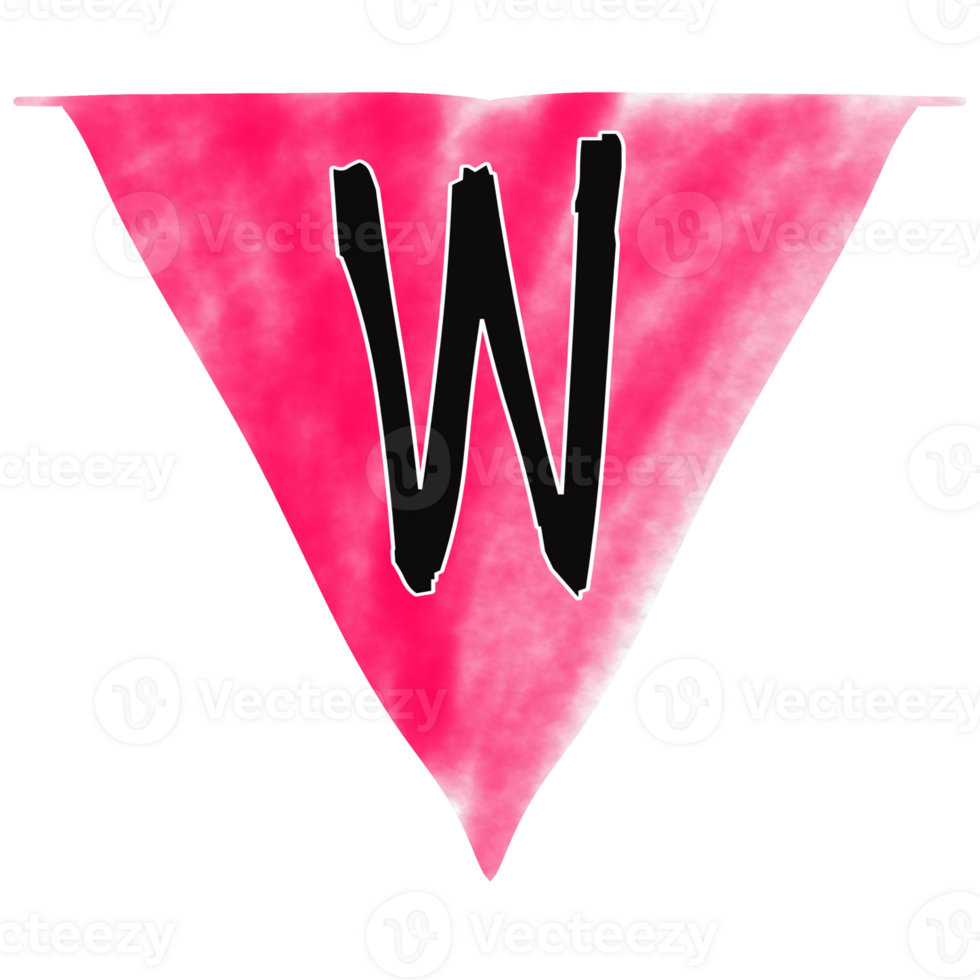 Decorative flags with letter png