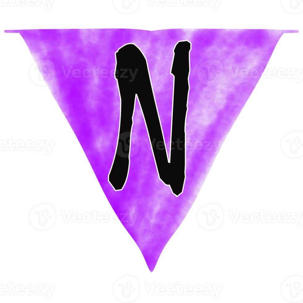 Decorative flags with letter png
