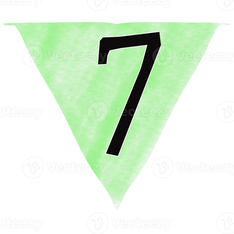 number flags