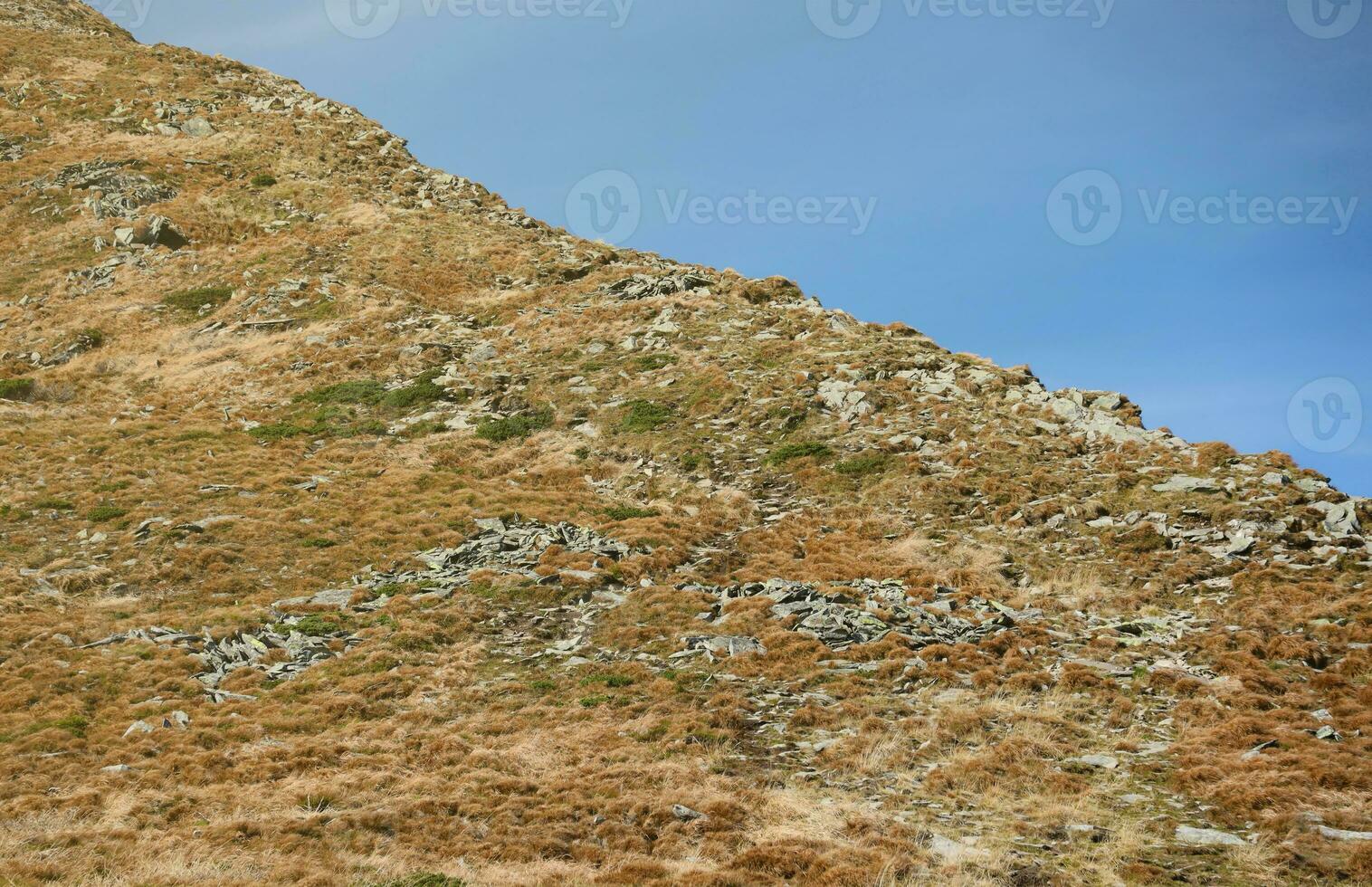 Mount Hoverla hanging peak of the Ukrainian Carpathians against the background of the sky photo