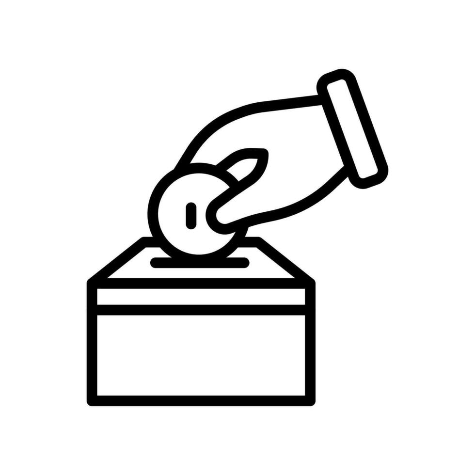 Donation icon in vector. Illustration vector