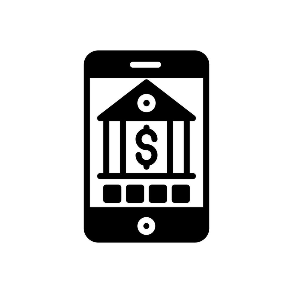 Mobile Banking icon in vector. Illustration vector