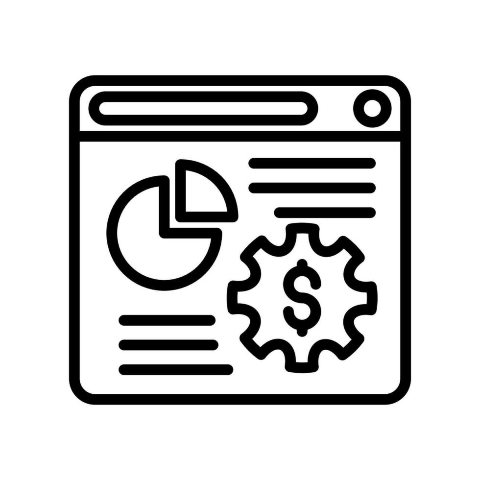 Gear icon in vector. Illustration vector