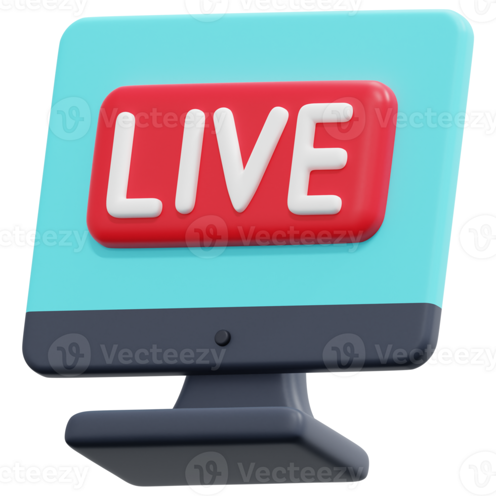 monitor 3d render icon illustration png