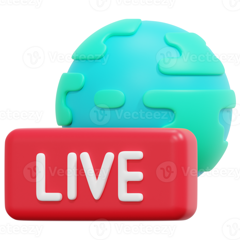 world 3d render icon illustration png