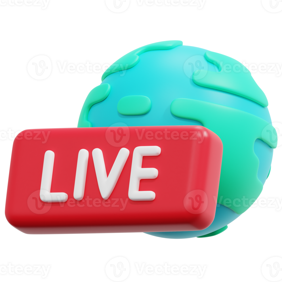 world 3d render icon illustration png