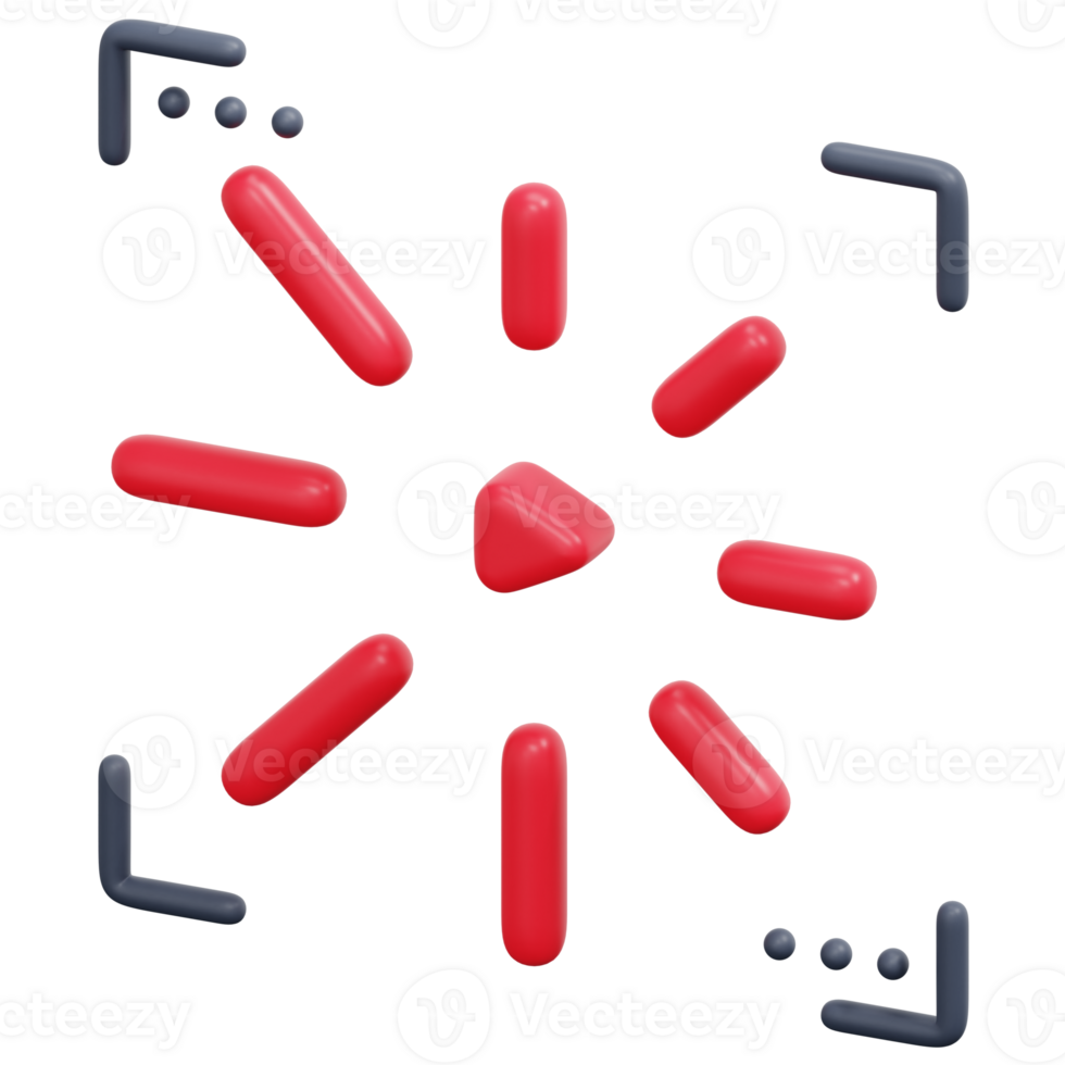 load 3d render icon illustration png