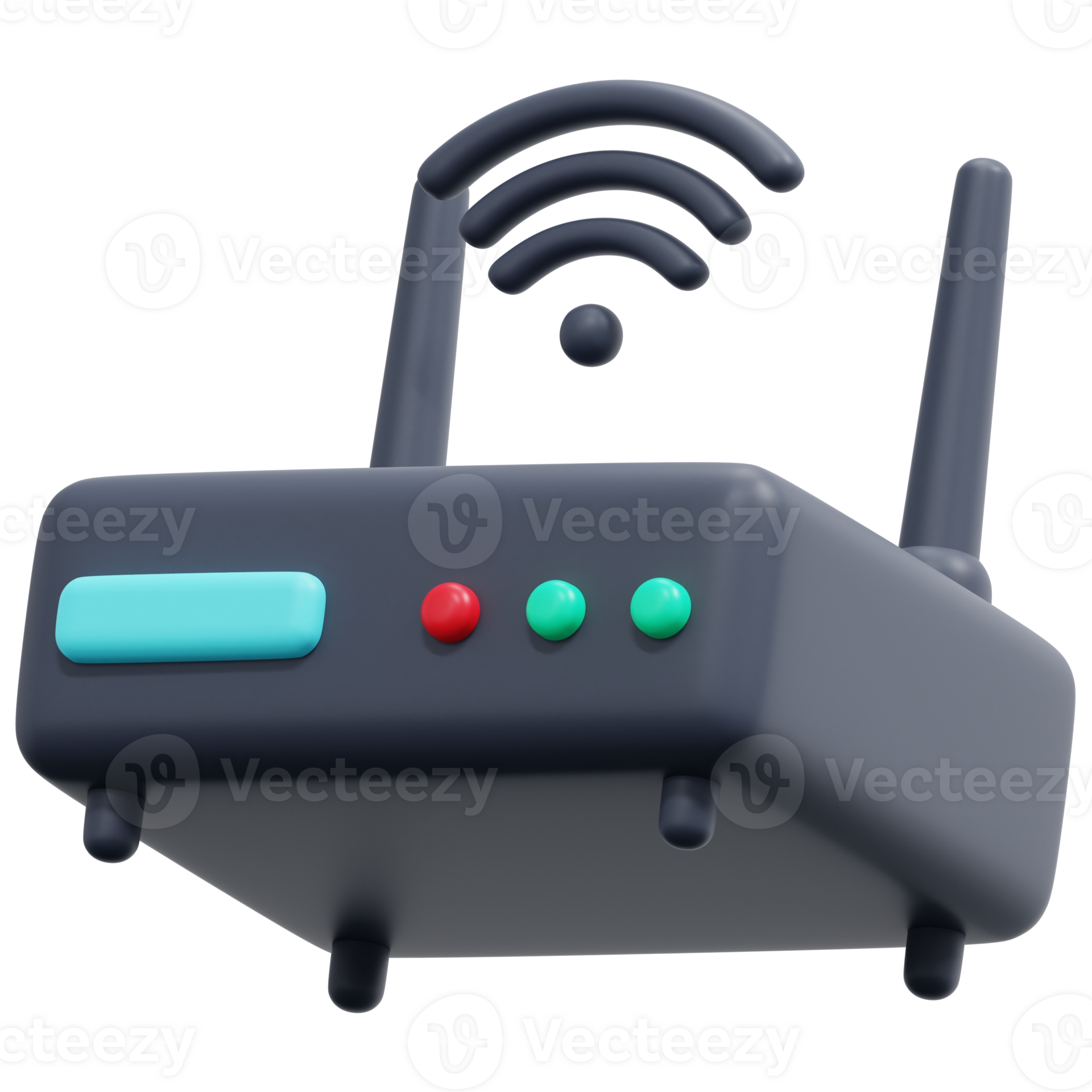 router 3d render icon illustration 33544942 PNG