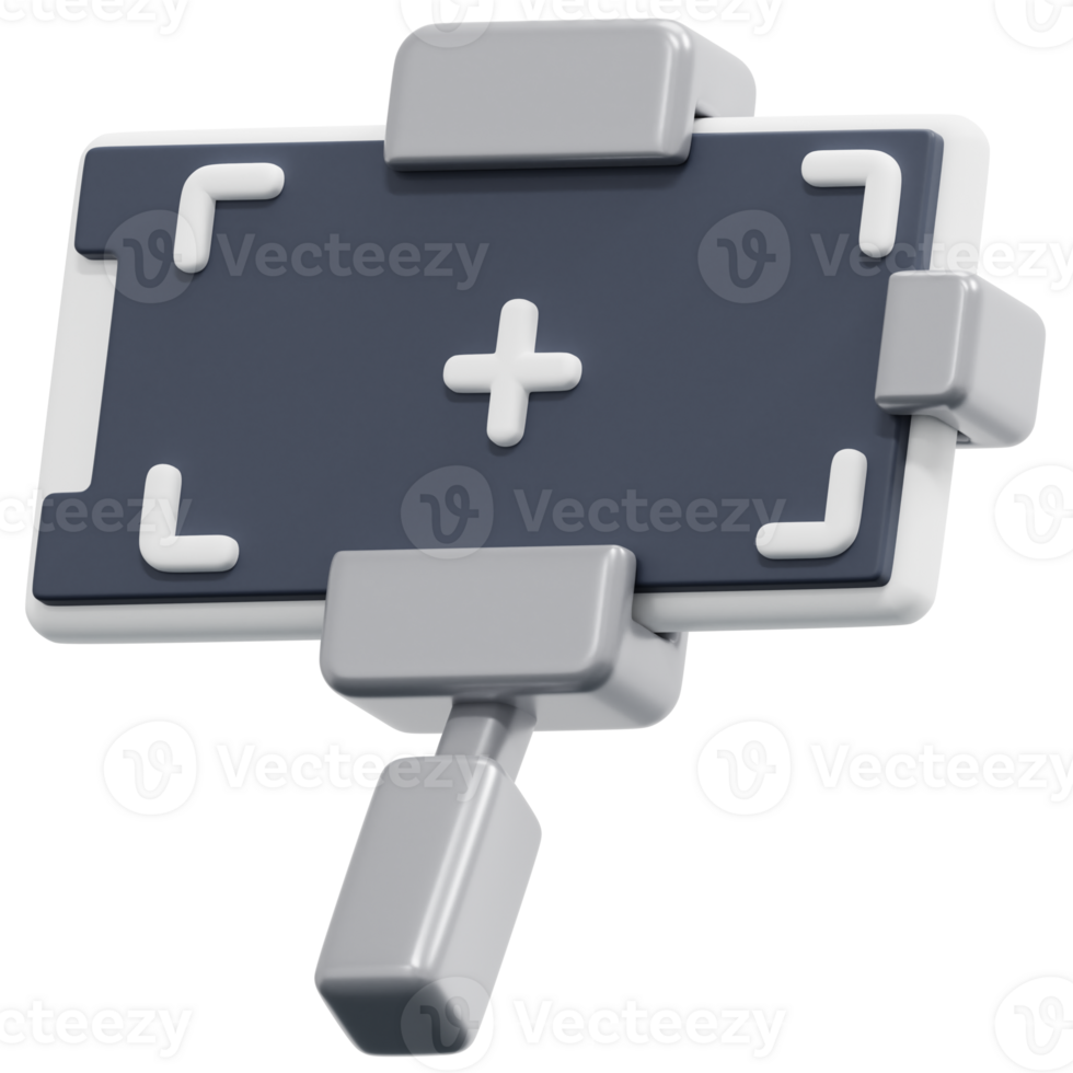 vlog 3d render icon illustration png