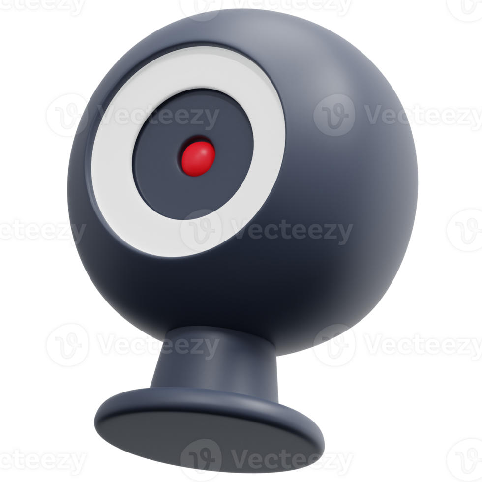 webcam 3d render icon illustration png