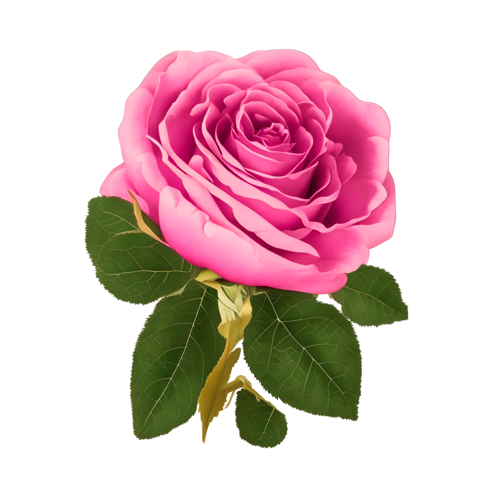 red pink colorful rose flower . Ai Generated png