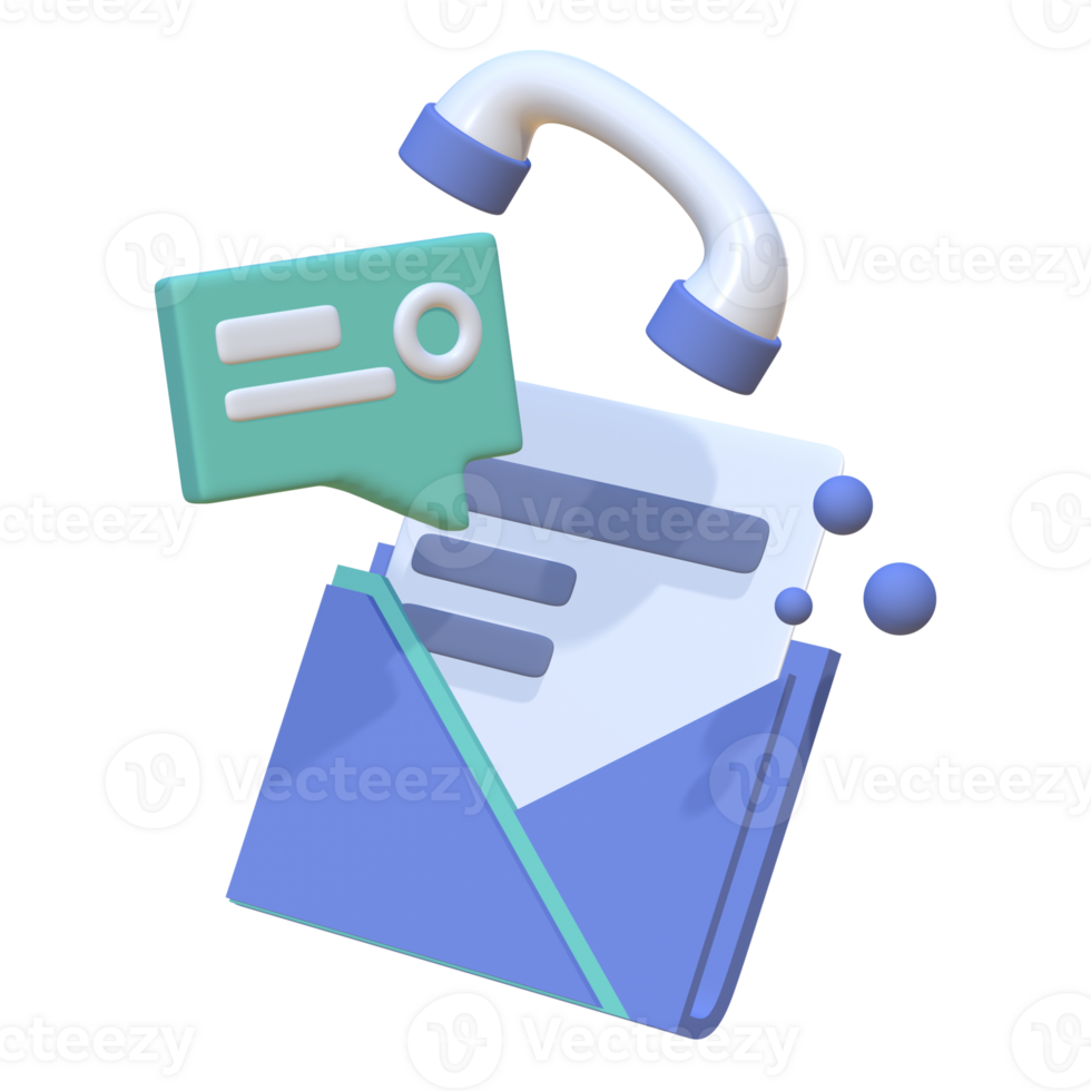 Phone Support 3d Illustration of the approved stamp concept, suitable for use on commercial websites, marketing collateral, and product packaging png