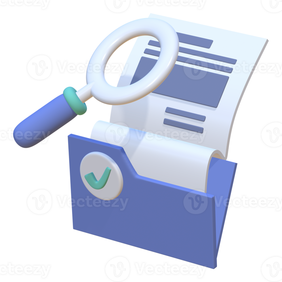 Verify Document 3d Illustration of the approved stamp concept, suitable for use on commercial websites, marketing collateral, and product packaging png