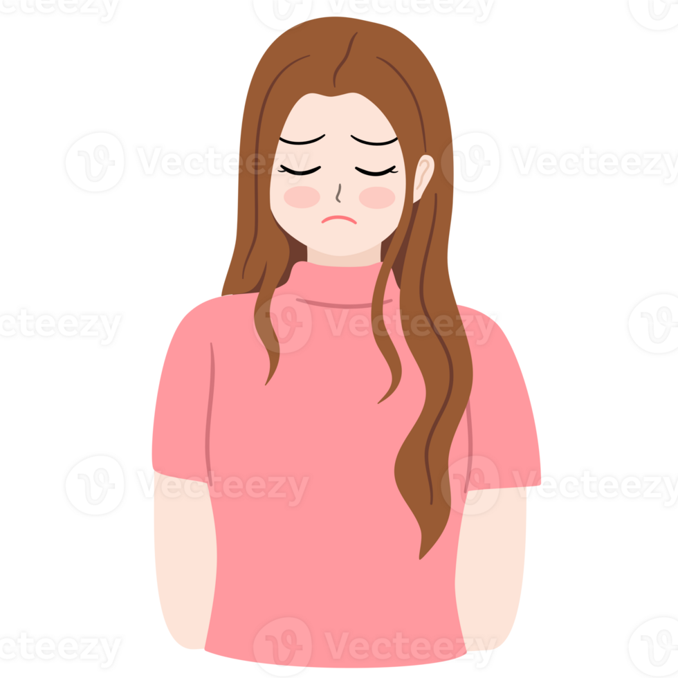 sad character clipart png