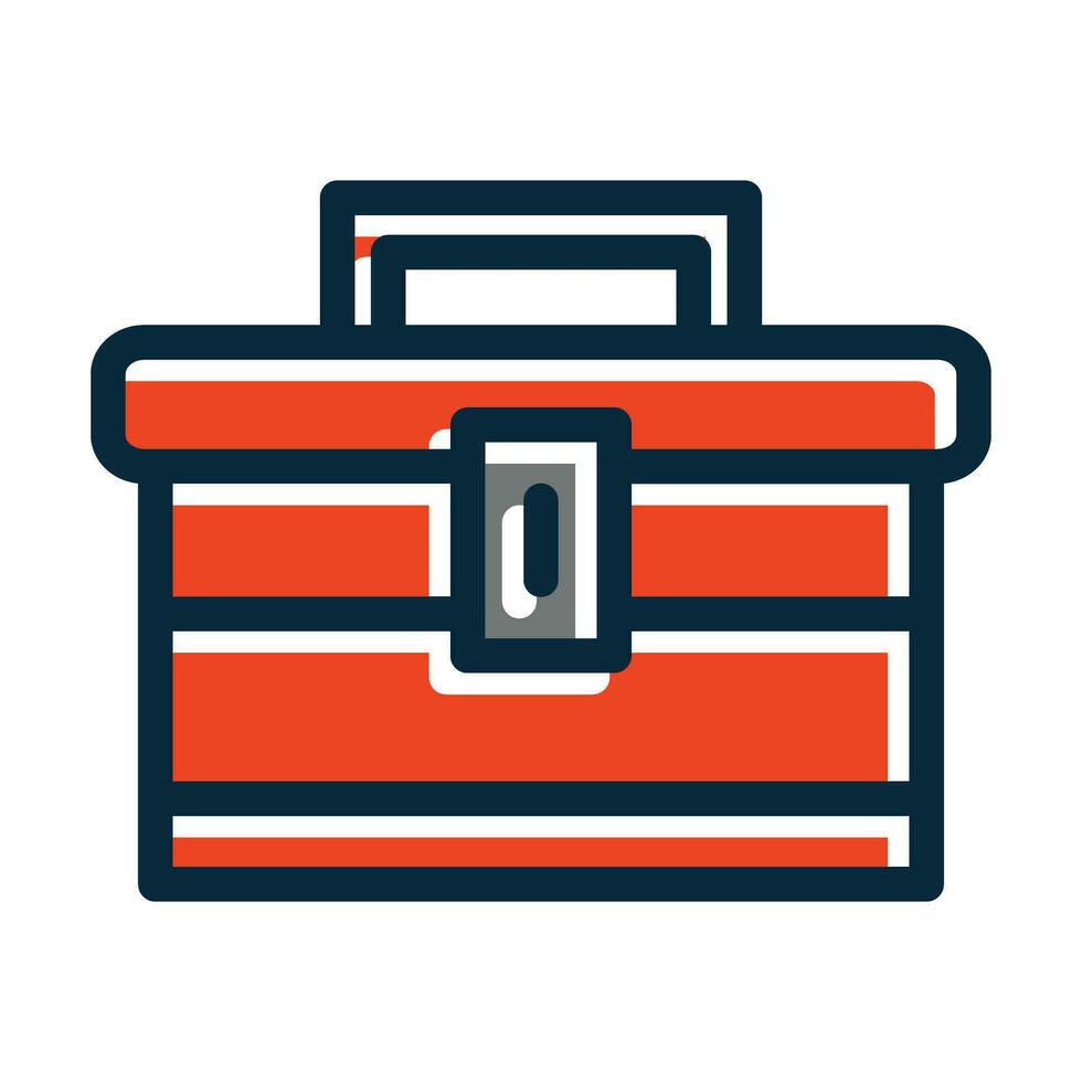 Toolbox Vector Thick Line Filled Dark Colors