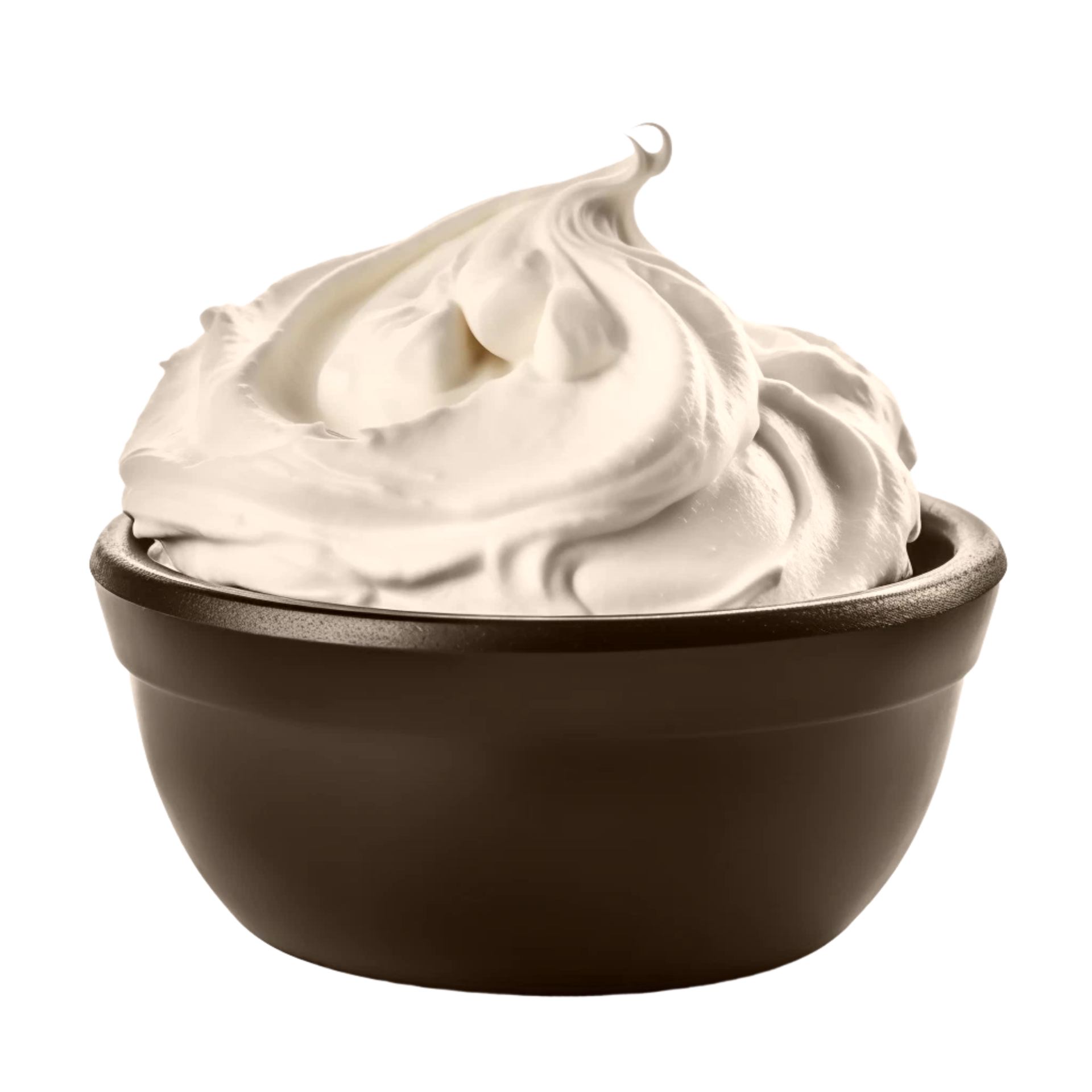 Whipped cream in a bowl Generative Ai 33545225 PNG
