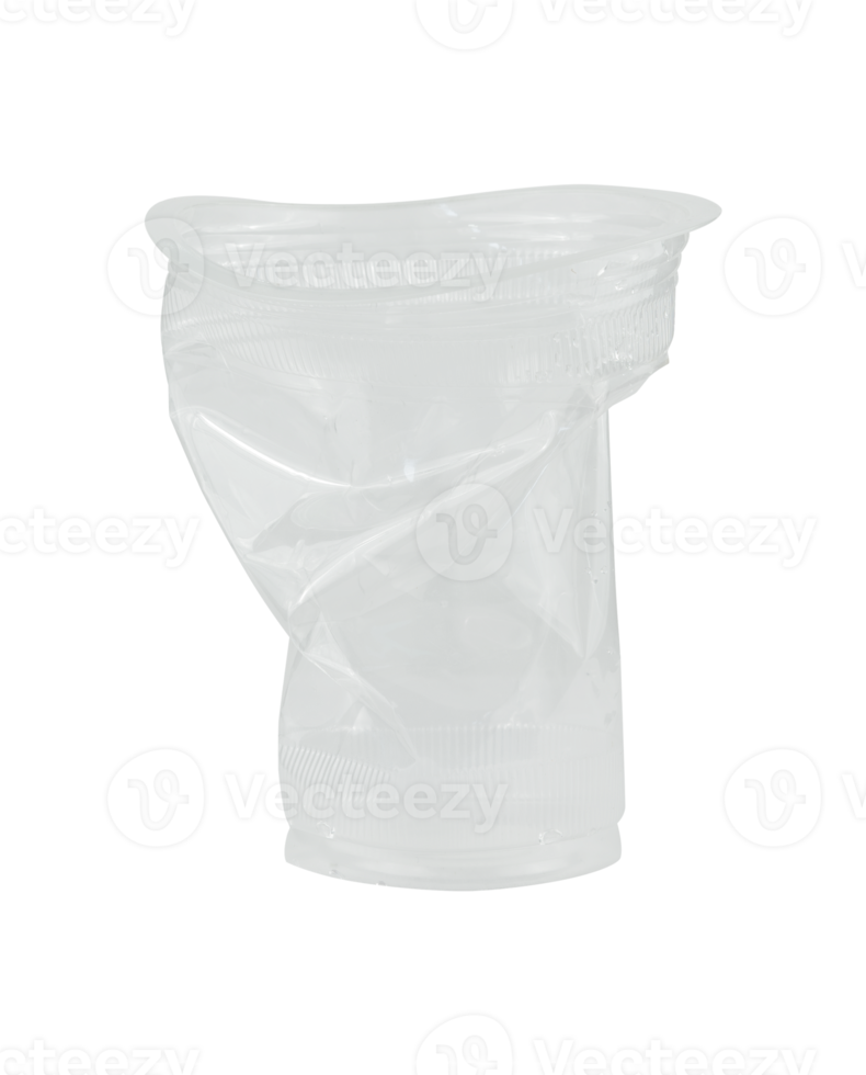 white plastic cup trash isolated png