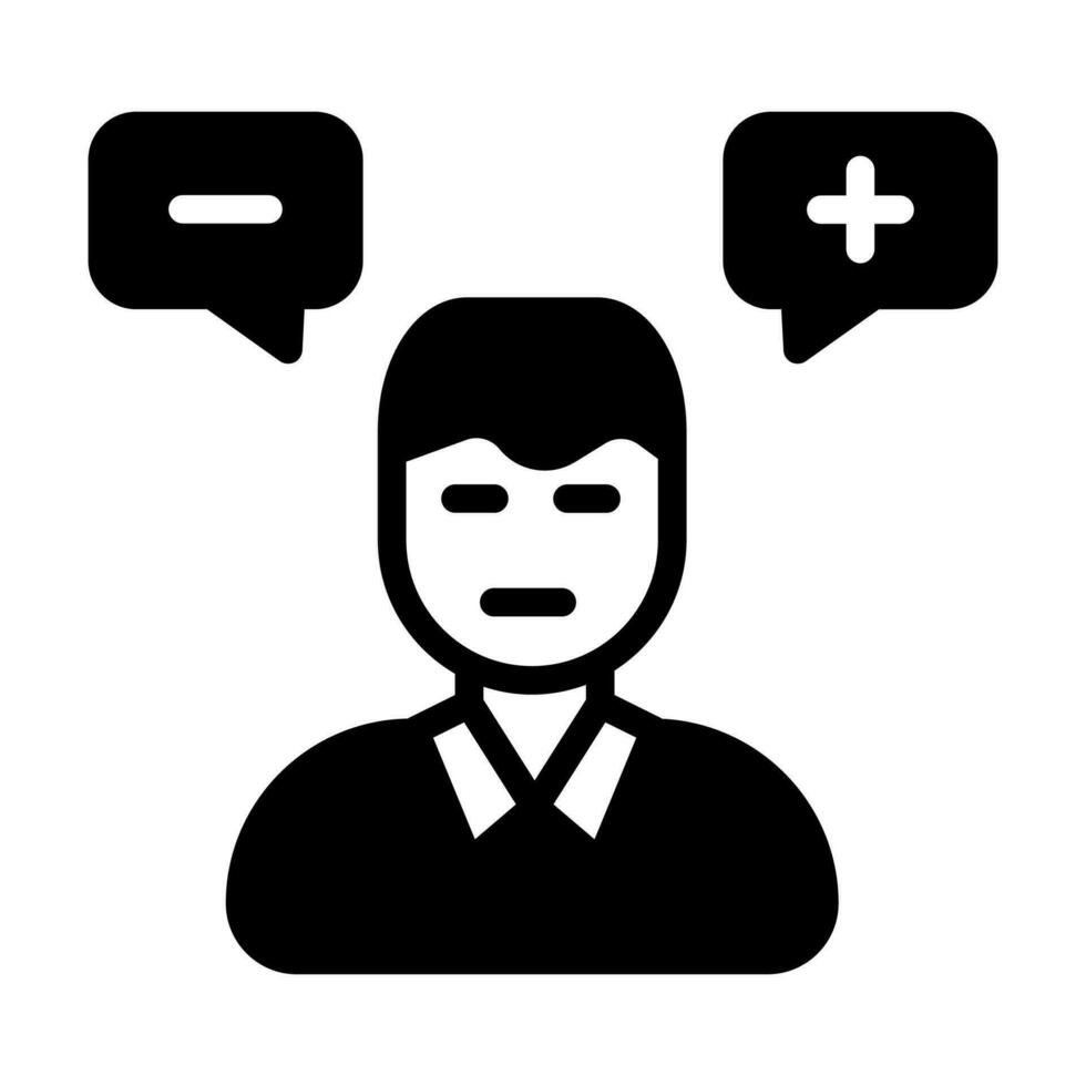 Attitude icon in vector. Illustration vector