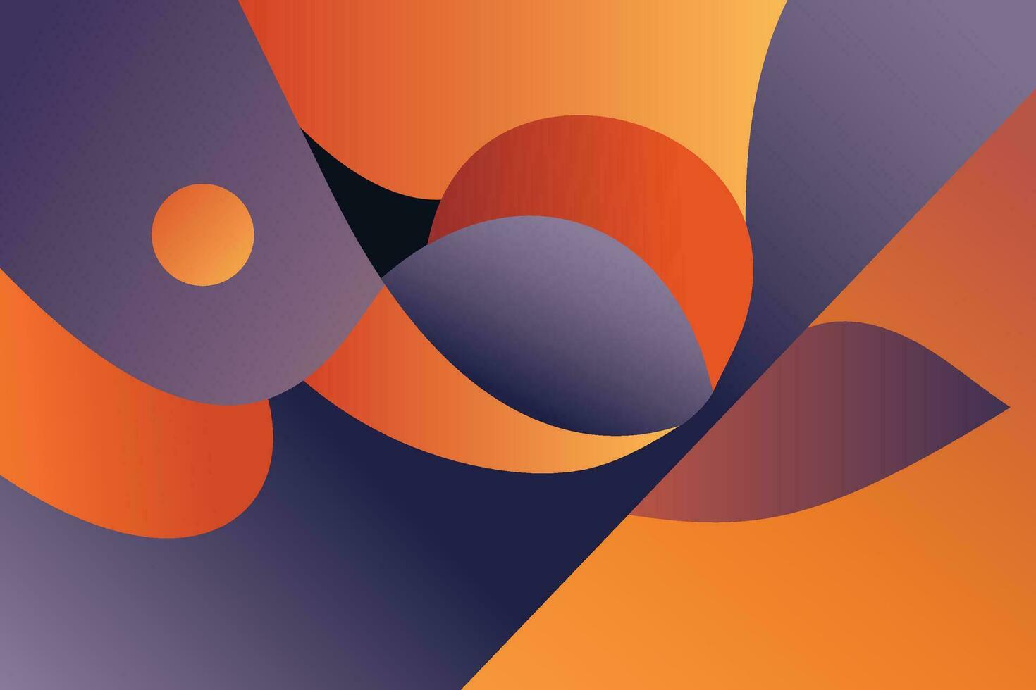 decorative geometric abstract background orange purple vector design