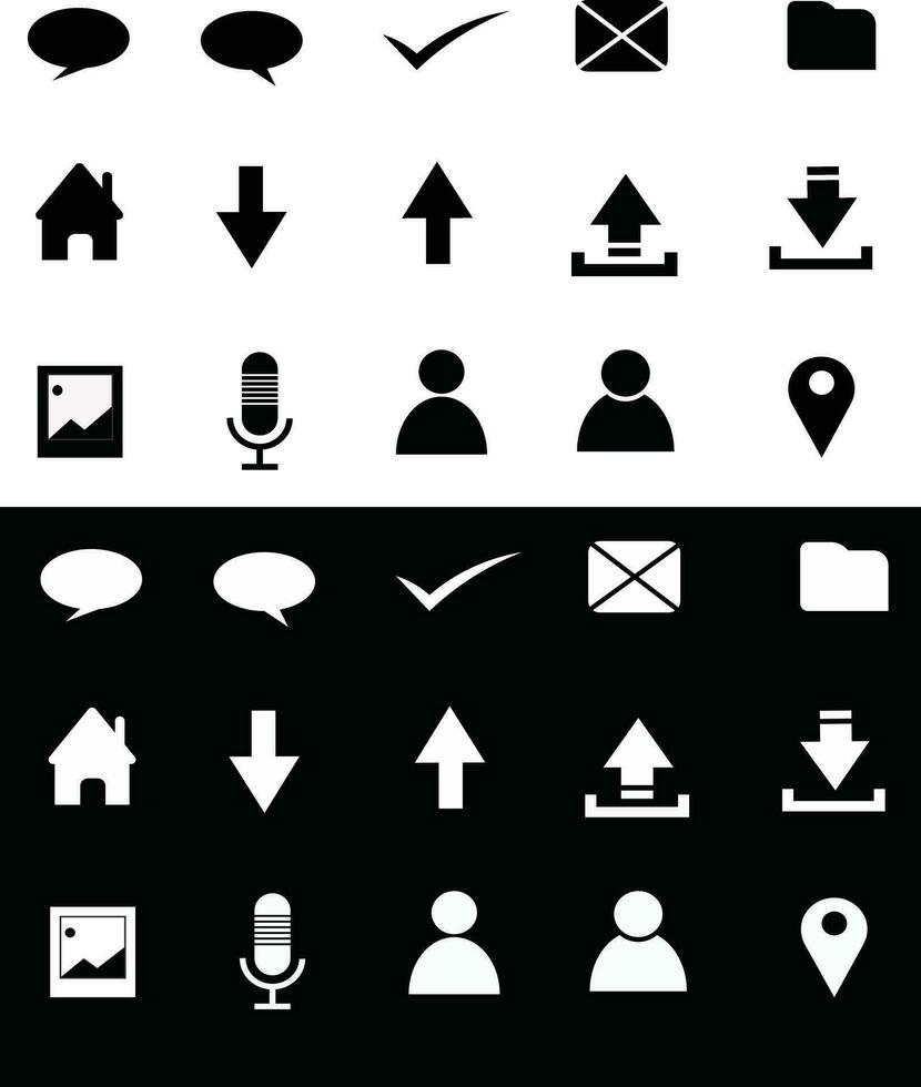vector de conjunto de iconos web
