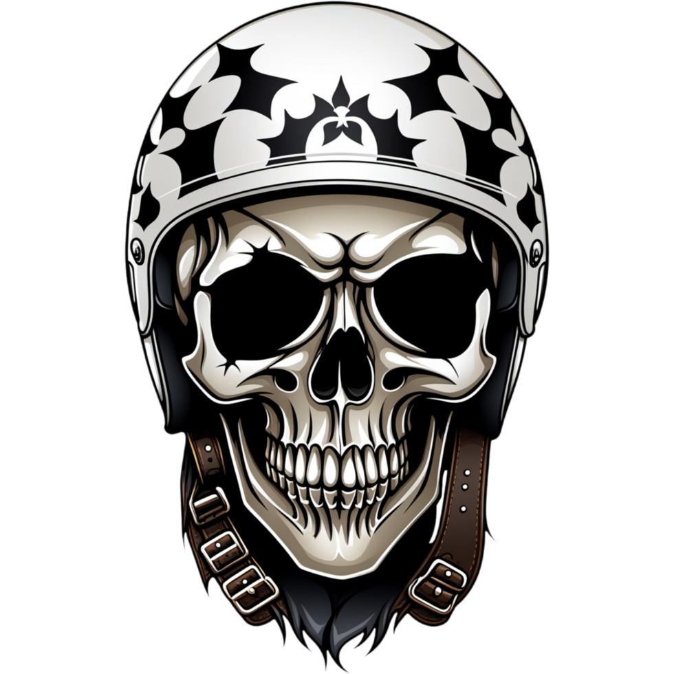 Skull riders shirt design. AI Generative png