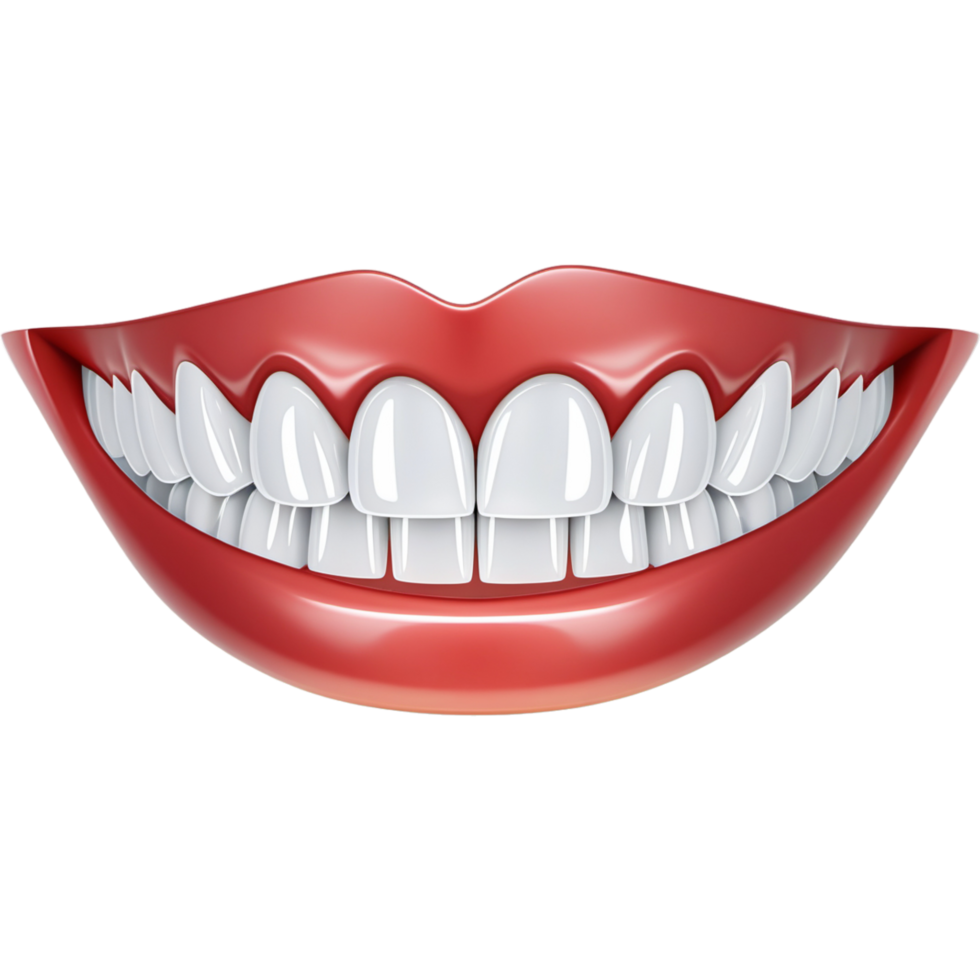 White clean teeth. AI Generative png