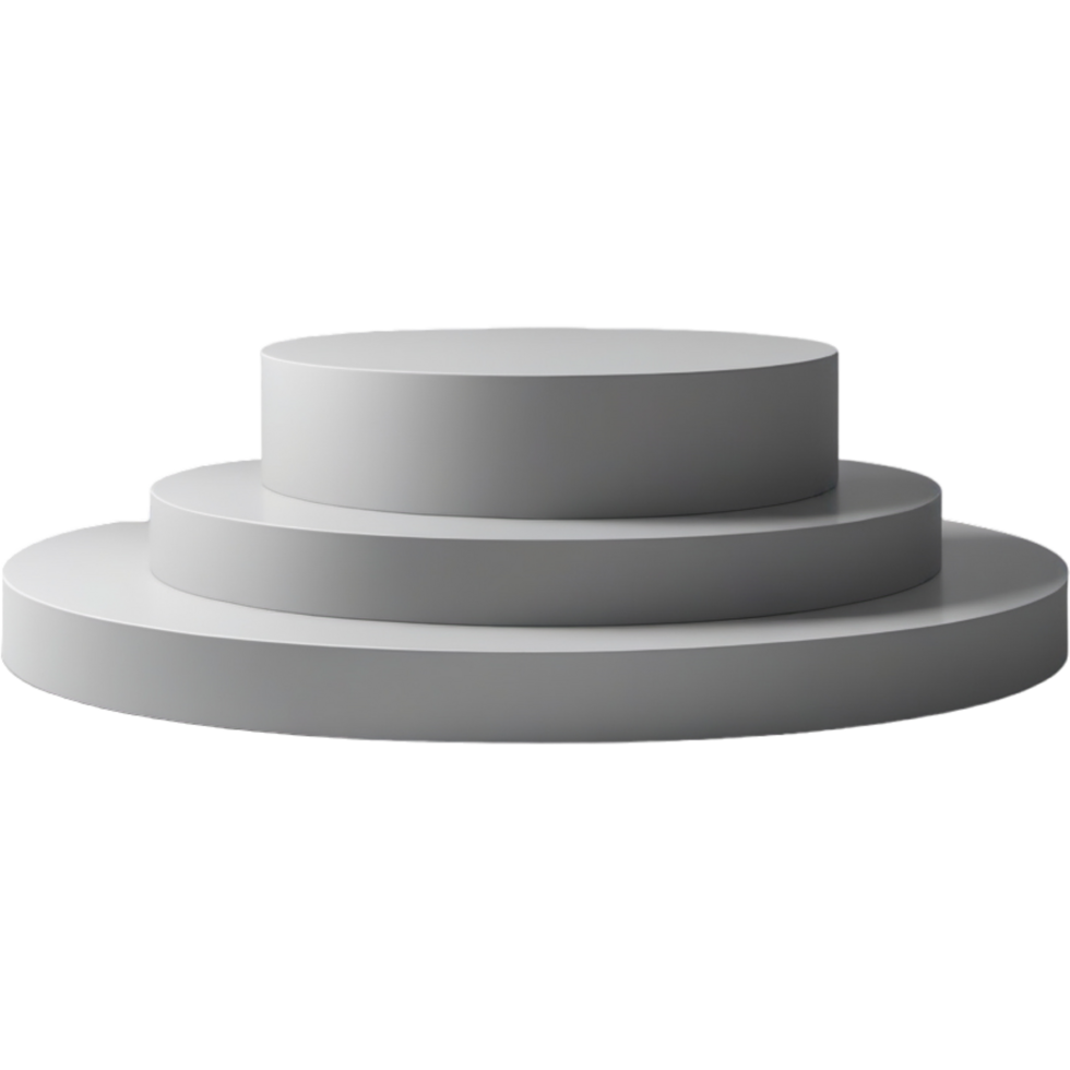3D abstract render Gray podium. AI Generative png