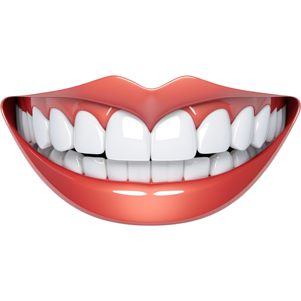 White clean teeth. AI Generative png