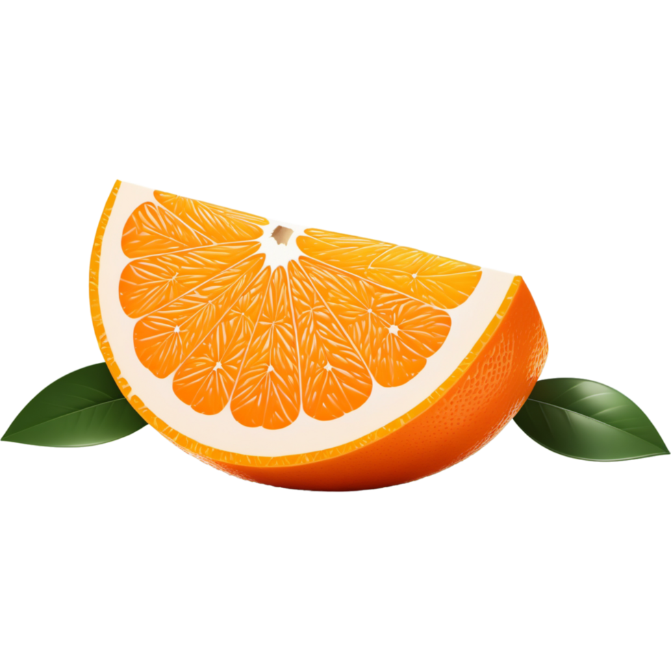 Orange fruit slice. AI Generative png