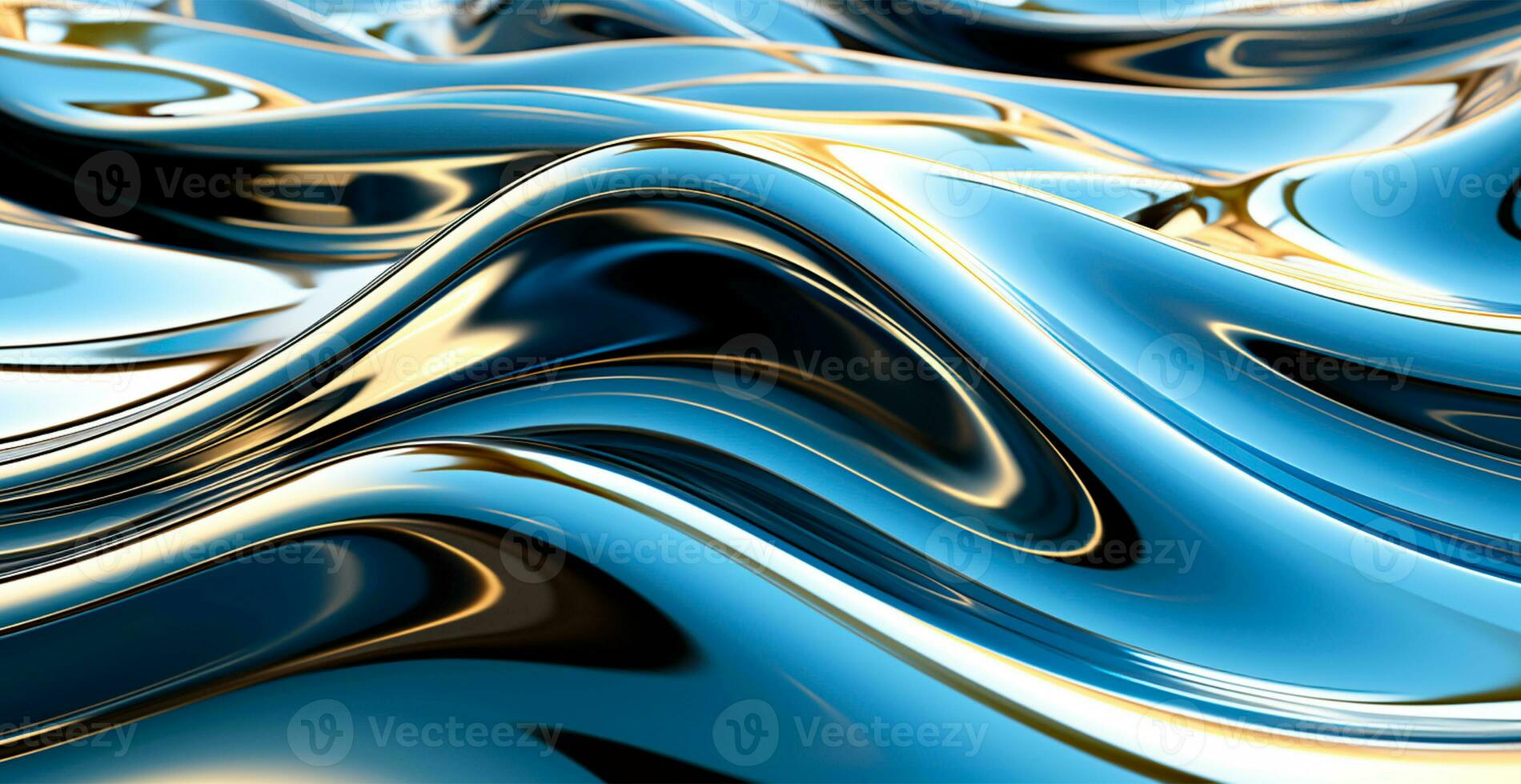 Liquid flowing molten metal, texture background - AI generated image photo