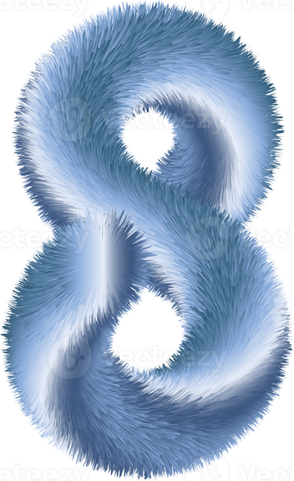 Number illustration. Hand drawn picture png