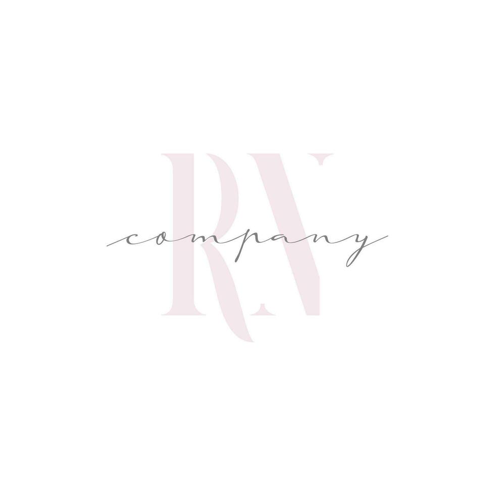 RN Beauty Initial Template Vector Design