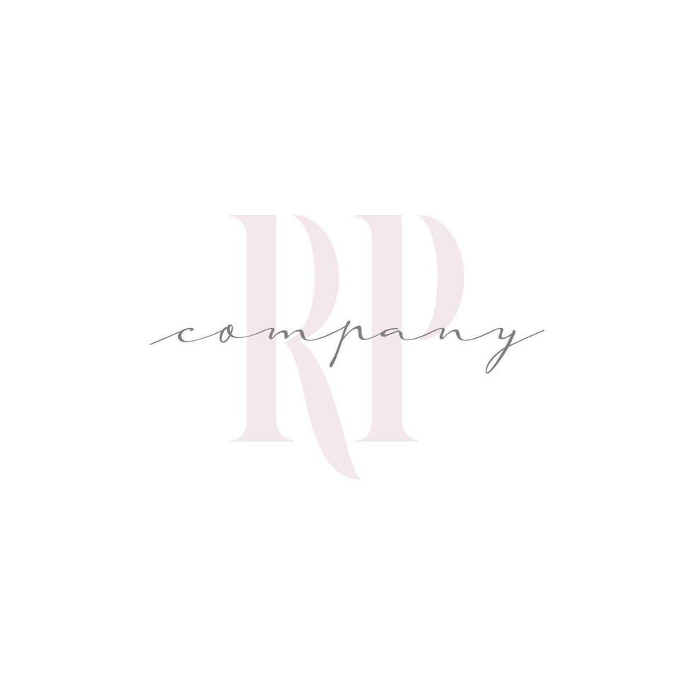 RP Beauty Initial Template Vector Design