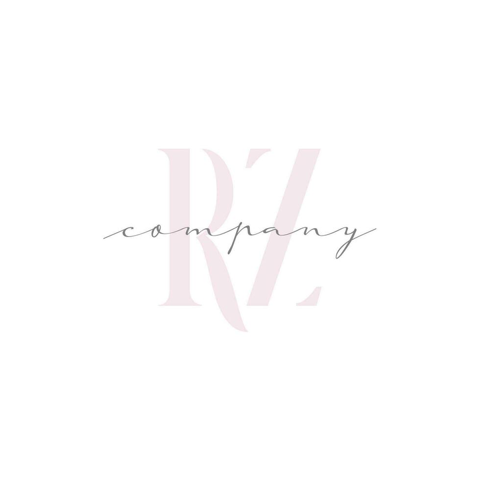 RZ Beauty Initial Template Vector Design