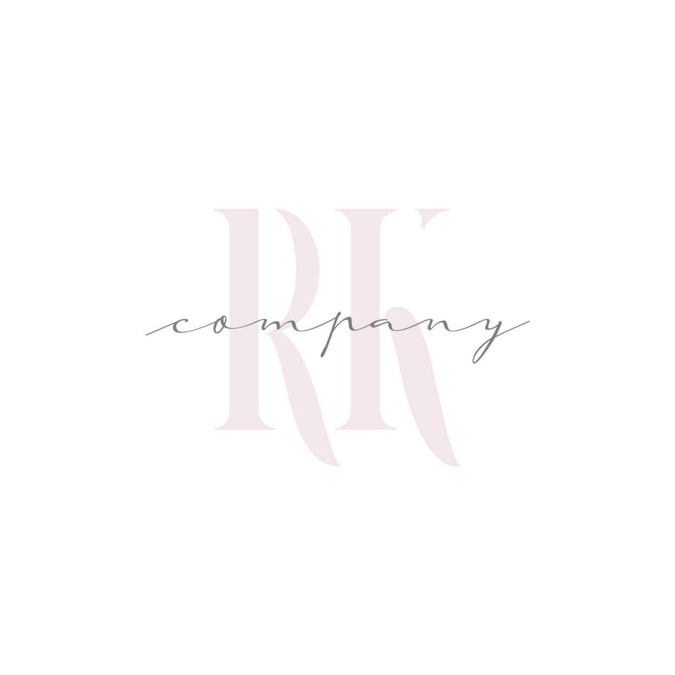 RK Beauty Initial Template Vector Design